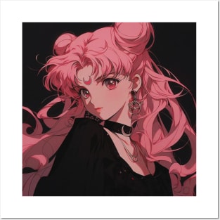 Pink pretty cute moon sailor princess Posters and Art